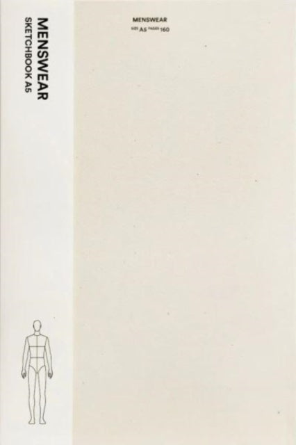 Book cover of: Fashionary Menswear Sketchbook A5. By: Fashionary