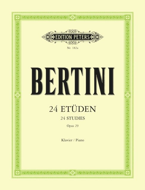 Book cover of: 24 Studies Op. 29