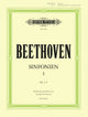 Book cover of: Symphonies Vol. 1, Nos. 1-5 arranged for piano