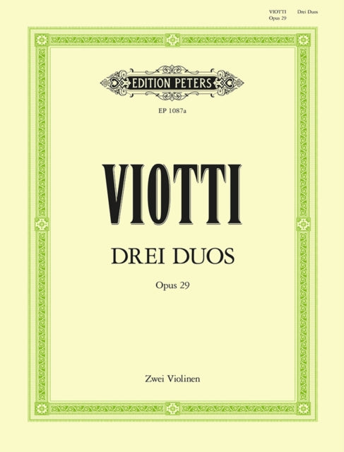 Book cover of: 3 Duets for Violin, Op. 29