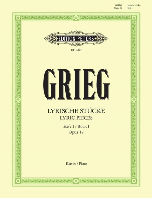 Book cover of: Lyric Pieces for Piano, Book 1 Op. 12