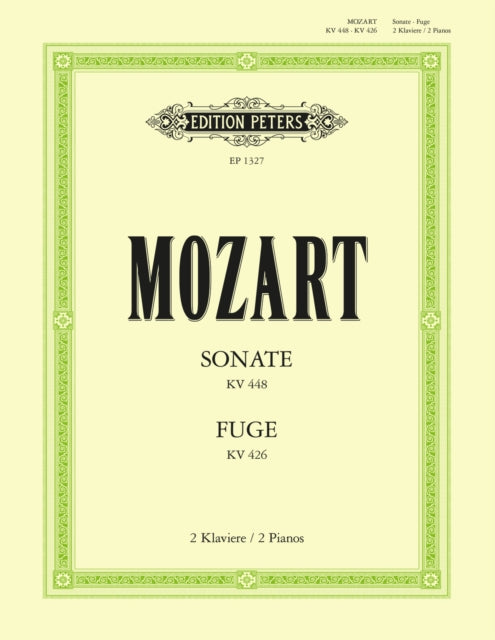 Book cover of: Sonata in D K448; Fugue in C minor K426