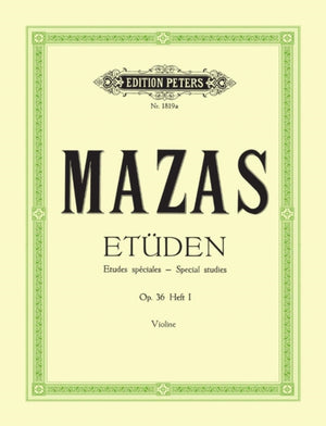 Studies Op. 36 for Violin, Vol. 1: Etudes speciales
