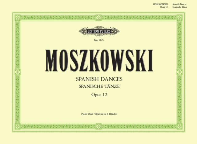 Book cover of: Spanish Dances Op. 12 for Piano Duet