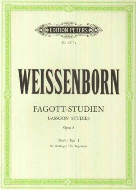 Book cover of: Bassoon Studies Op.8 Vol.1