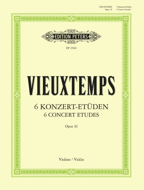 Book cover of: 6 Concert Etudes, Op. 16