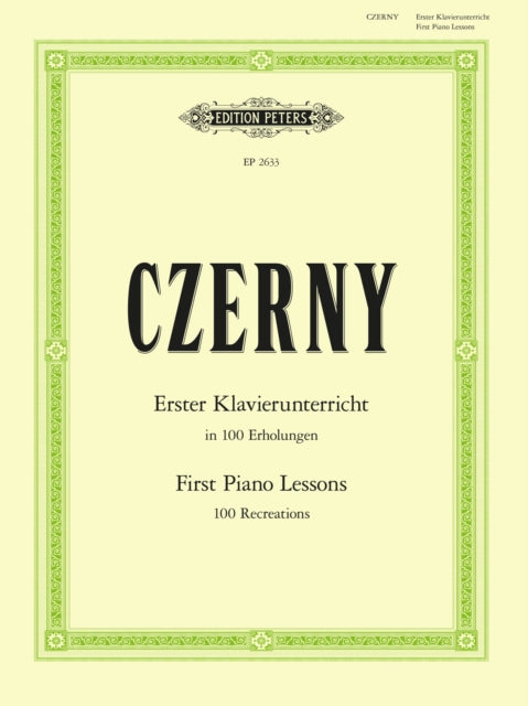Book cover of: First Piano Lessons