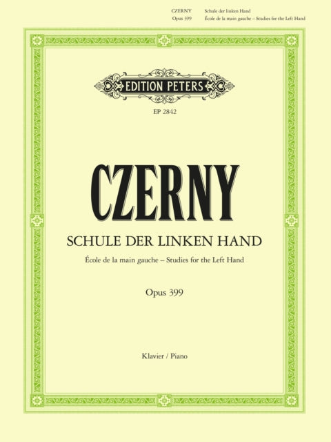 Book cover of: 10 Studies for the Left Hand Op.399