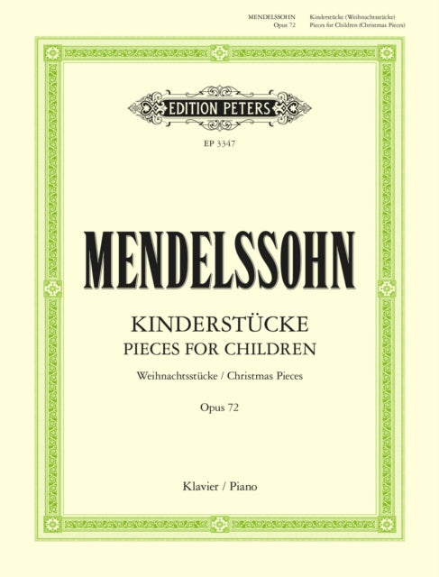 Book cover of: 6 Children's Pieces Op.72