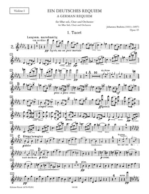 GERMAN REQUIEM OP.45 VLN1