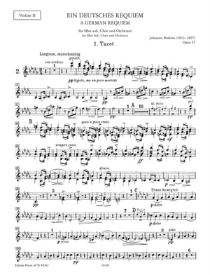 Ein Deutches Requiem Op. 45 (Violin 2 Part)