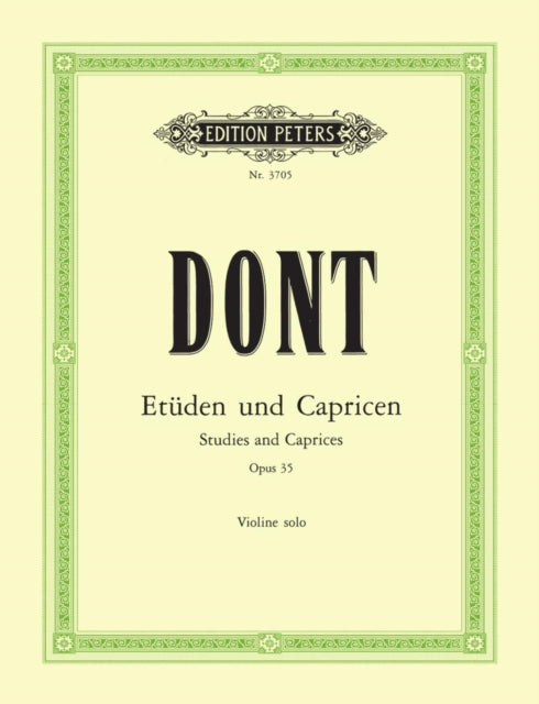 Book cover of: 24 Etudes and Caprices Op. 35 for Violin