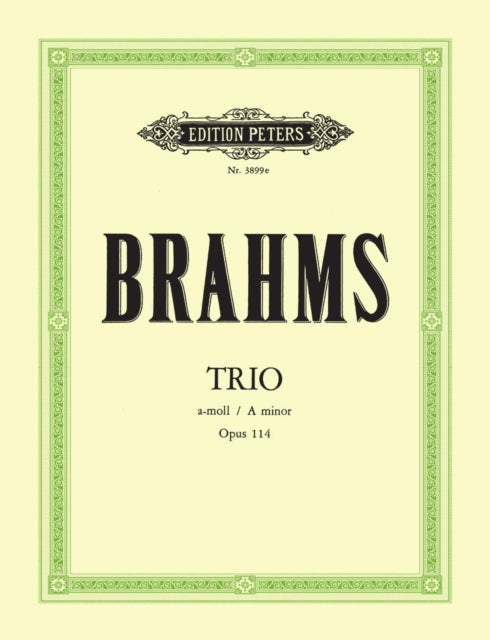 Book cover of: Clarinet Trio in A minor Op.114