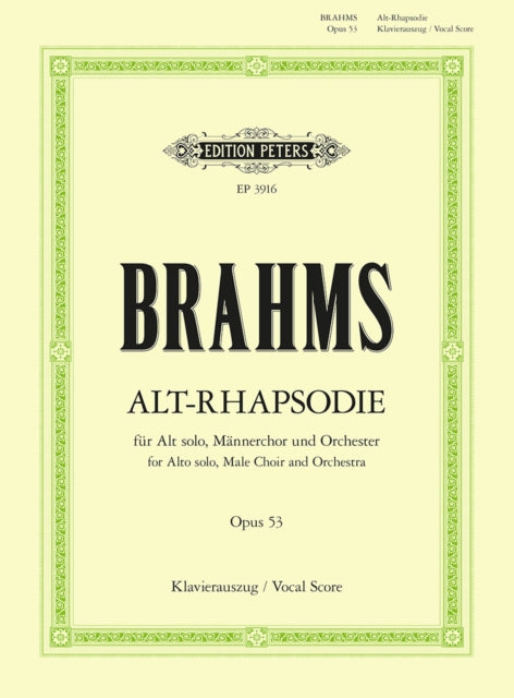 Book cover of: Alto Rhapsody Op.53