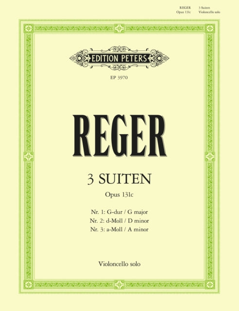 Book cover of: 3 Suites Op.131c for Solo Cello
