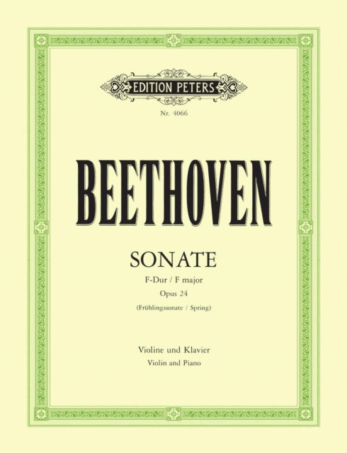 Book cover of: Violin Sonata No. 5 in F Op. 24 Spring
