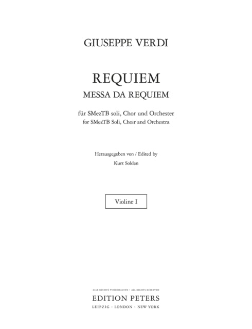Book cover of: Requiem Violin Part 1