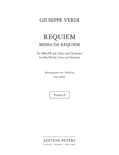 Book cover of: Requiem (Violin 2 Part)