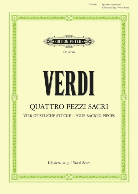 Book cover of: 4 Sacred Pieces/4 Pezzi Sacri, complete
