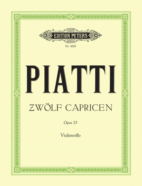 Book cover of: 12 Caprices Op.25