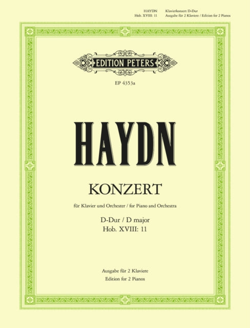Book cover of: Piano Concerto No. 1 in D Hob.XVIII:11