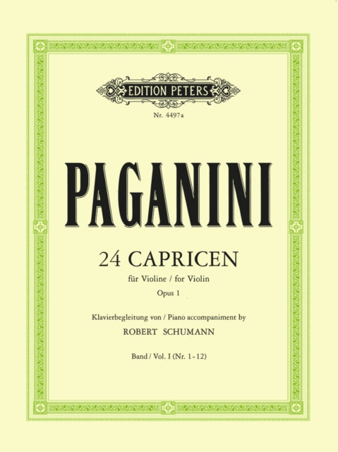Book cover of: 24 Caprices with Piano accompaniment, Vol.1