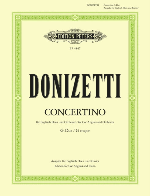 Book cover of: English Horn Concertino in G