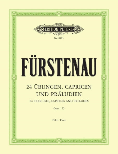 Book cover of: 24 Exercises, Caprices and Preludes Op.125