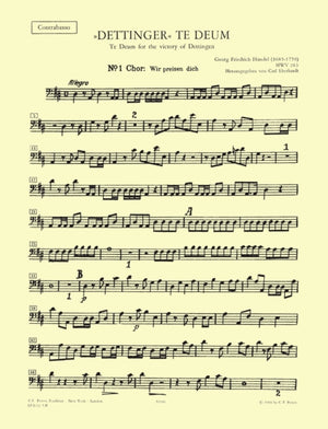 Dettingen Te Deum (Bass Part)