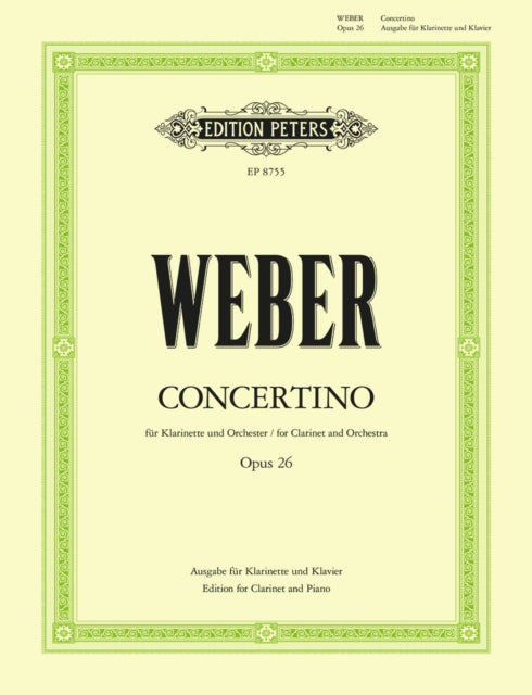 Book cover of: Concertino in E flat Op.26