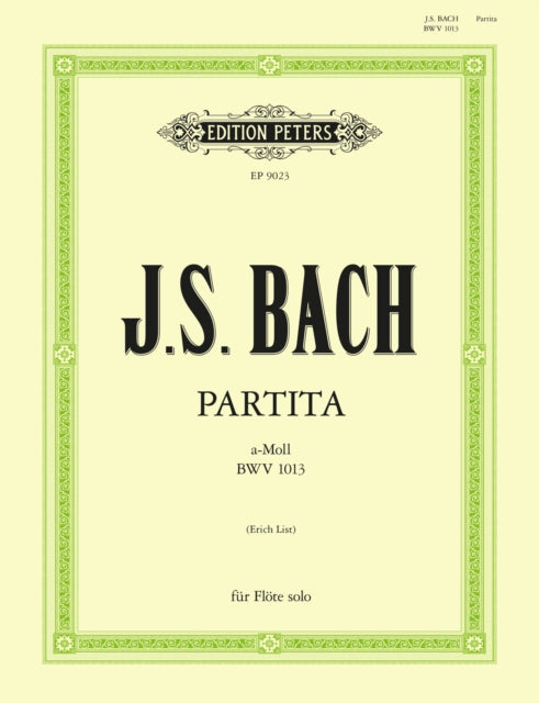 Book cover of: Partita in a minor (Sonata) BWV 1013