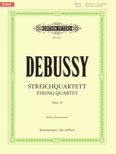 Book cover of: String Quartet Op.10