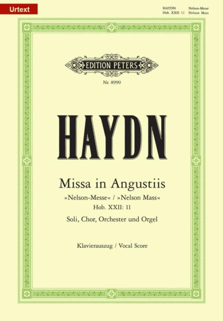 Book cover of: Missa in Angustiis Hob. XXII:11 Nelson Mass