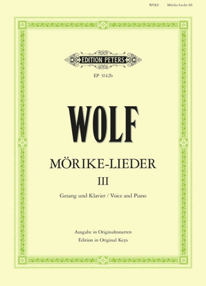 Morike-Lieder Book 3 (low voice)