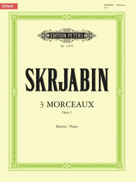Book cover of: 3 Pieces, Op.2