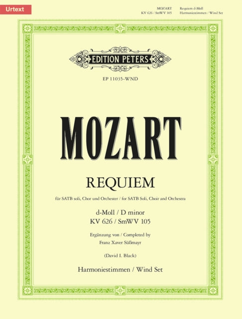 Book cover of: Requiem in D minor K626 (wind set)