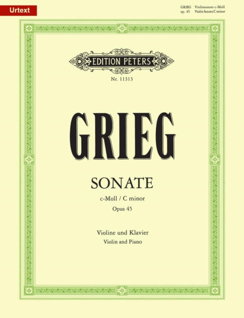 Book cover of: Violin Sonata No. 3 in C minor Op. 45