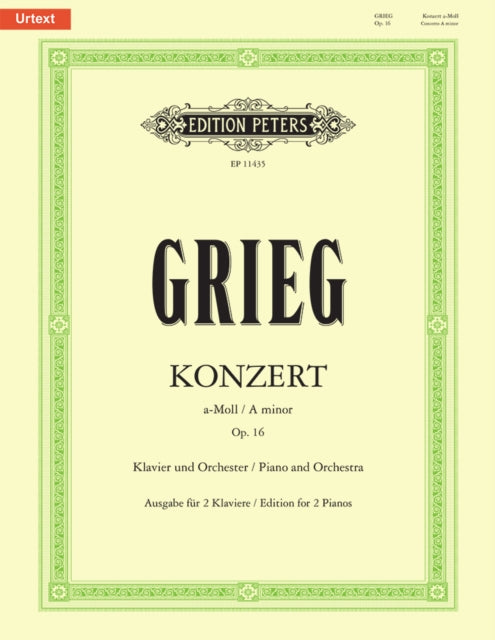 Book cover of: Piano Concerto A minor Op. 16