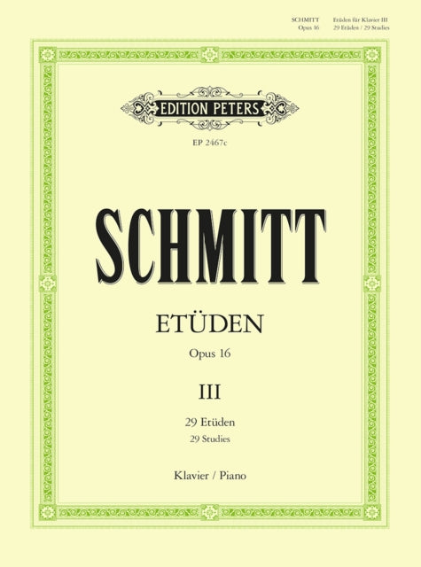 Book cover of: Studies Op. 16, Book III