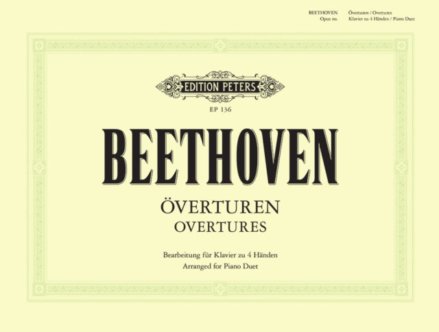Book cover of: Overtures (piano duet)