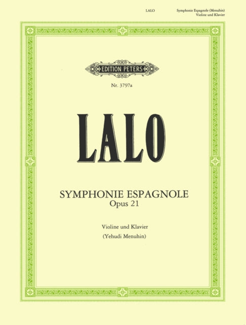 Book cover of: Symphonie Espagnole Op.21