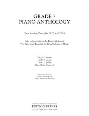 Grade 7 Piano Anthology 2023-2024