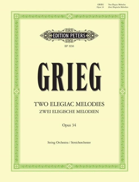 Book cover of: Two Elegiac Melodies Op. 34