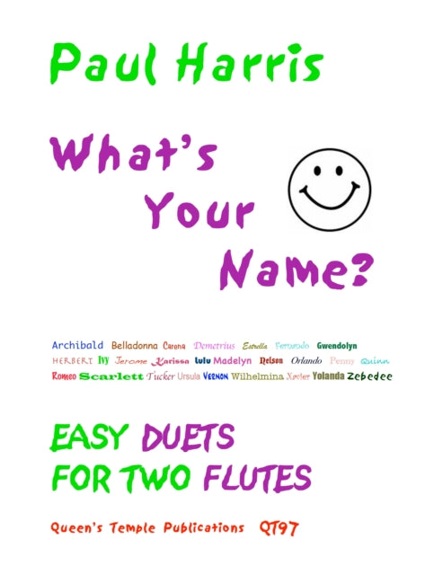 Book cover of: What's Your Name? (Flutes)