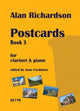 Book cover of: Postcards Book 3 for Clarinet & Piano