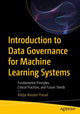 Book cover of: Introduction to Data Governance for Machine Learning Systems. By: Aditya Nandan Prasad