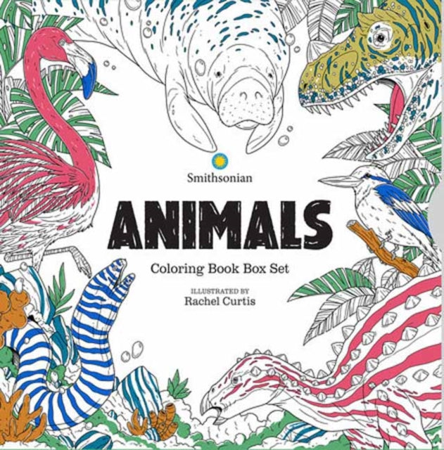 Book cover of: Animals: A Smithsonian Coloring Book Box Set. By: Smithsonian Institution