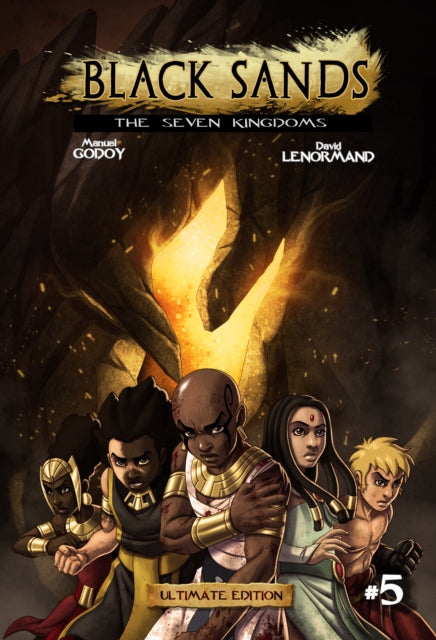 Book cover of: Black Sands, the Seven Kingdoms, volume 5. By: Manuel P. Godoy